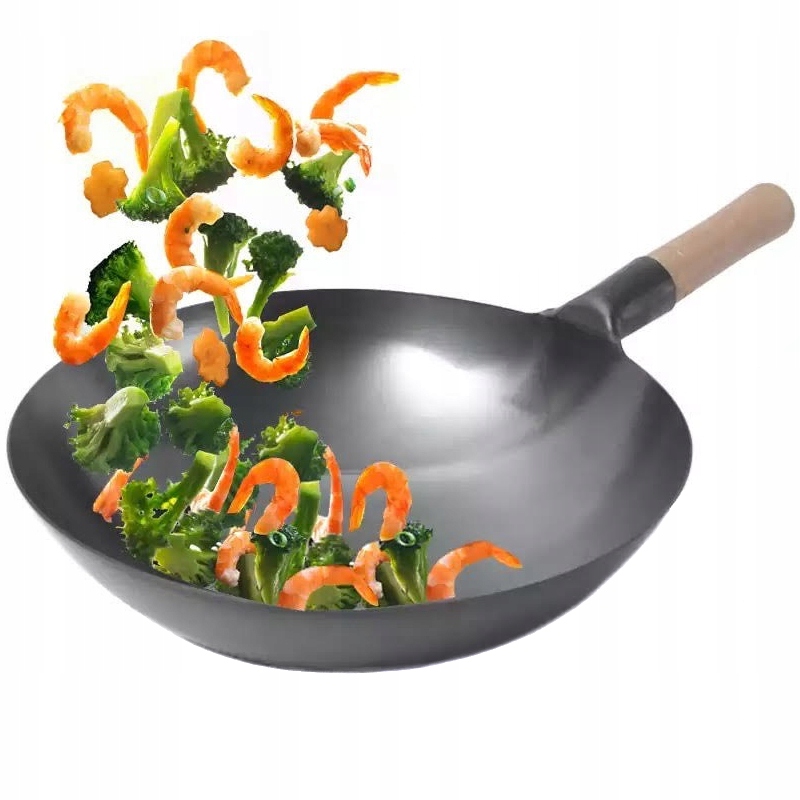 PATELNIA WOK 33 CM 13″ 1,0 MM GŁĘBOKA XJ3567