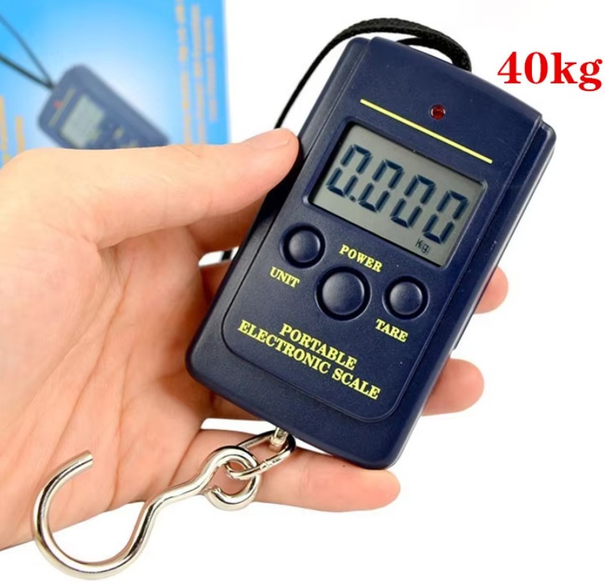 WAGA HAKOWA BAGAŻOWA ELEKTRONICZNA 40 KG WĘDKARSKA XJ3244