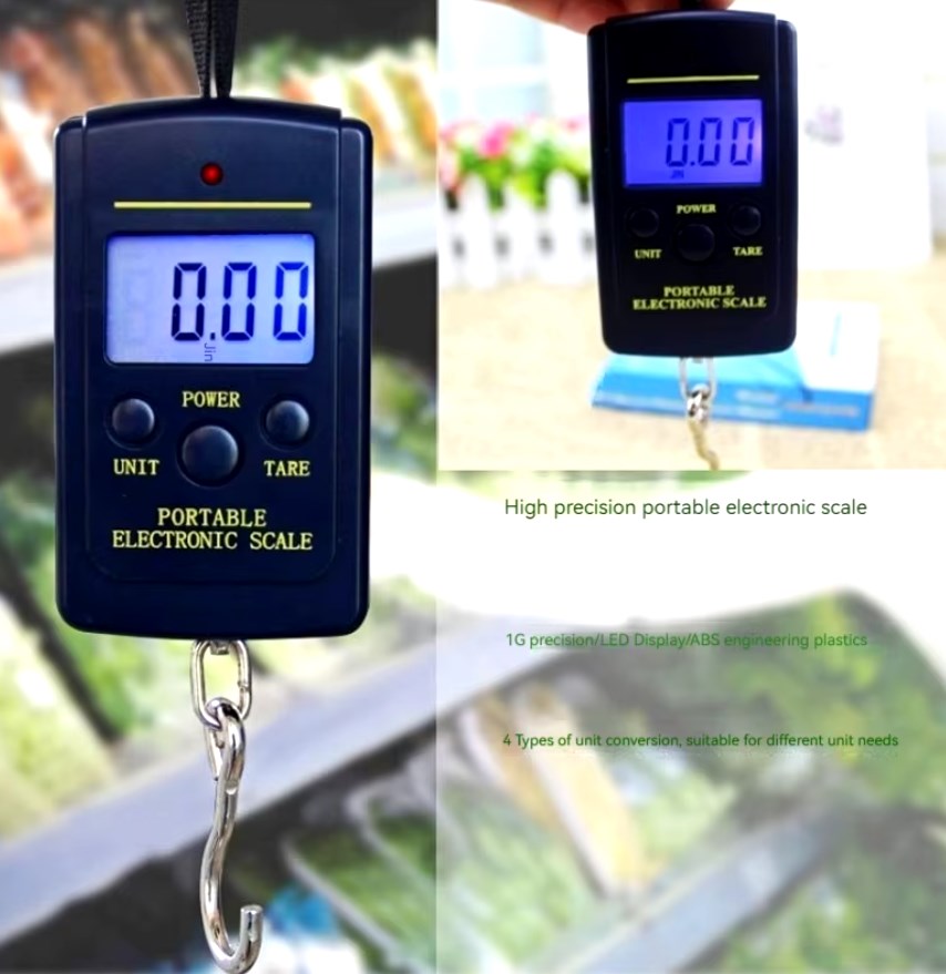 WAGA HAKOWA BAGAŻOWA ELEKTRONICZNA 40 KG WĘDKARSKA XJ3244