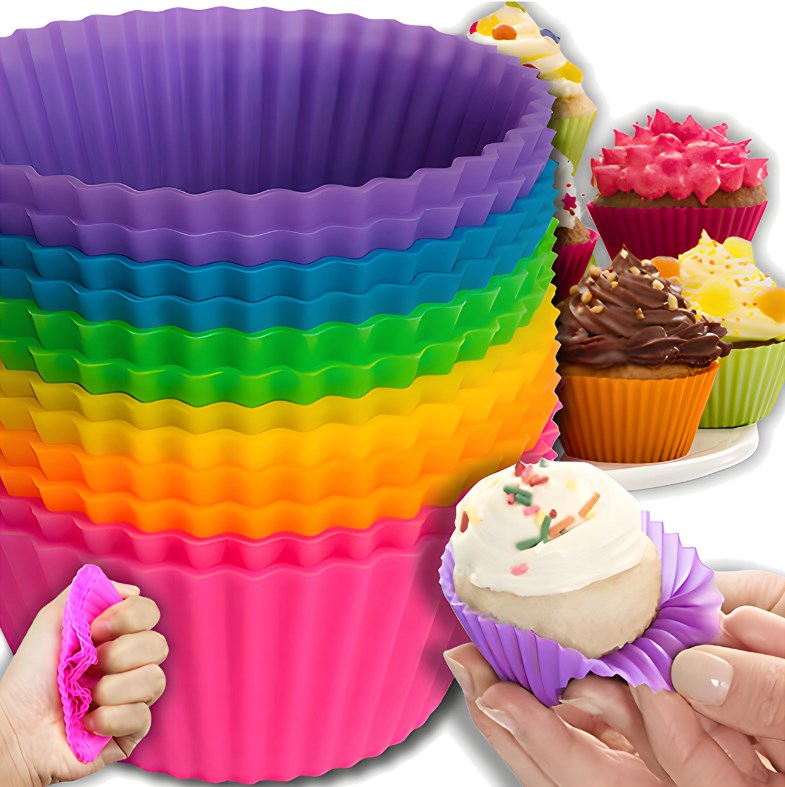 FOREMKI SILIKONOWE DO BABECZEK MUFFINKI XJ018