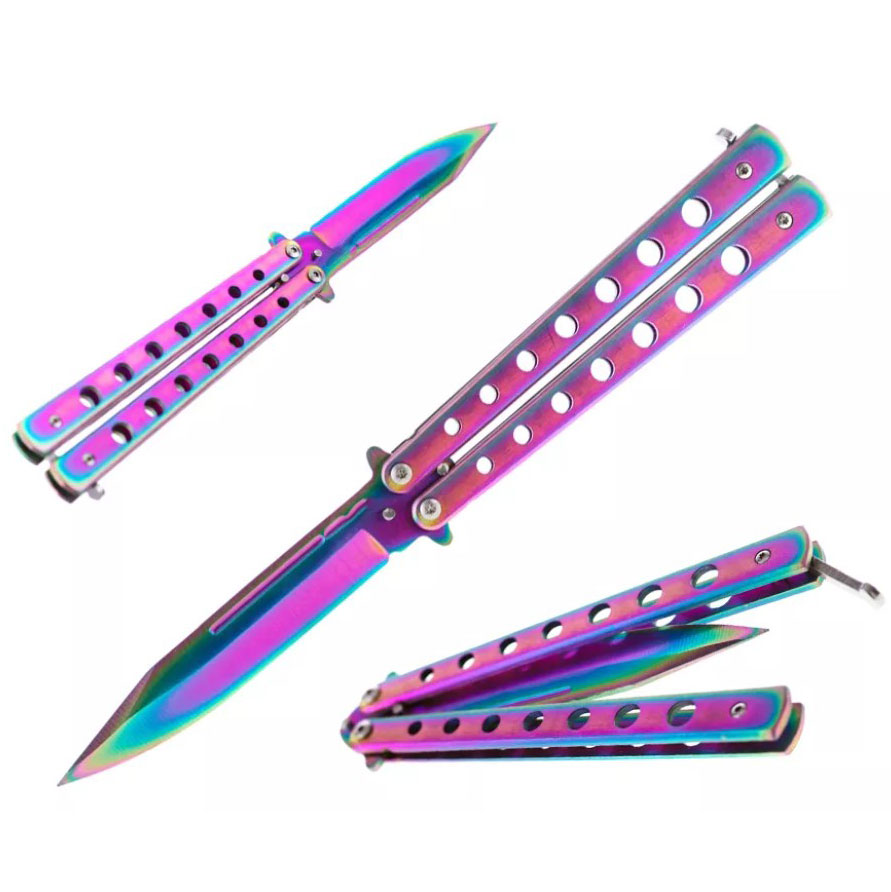 NÓŻ MOTYLKOWY NOZ MOTYLEK TRENINGOWY SCYZORYK 22,5 CM XJ3767