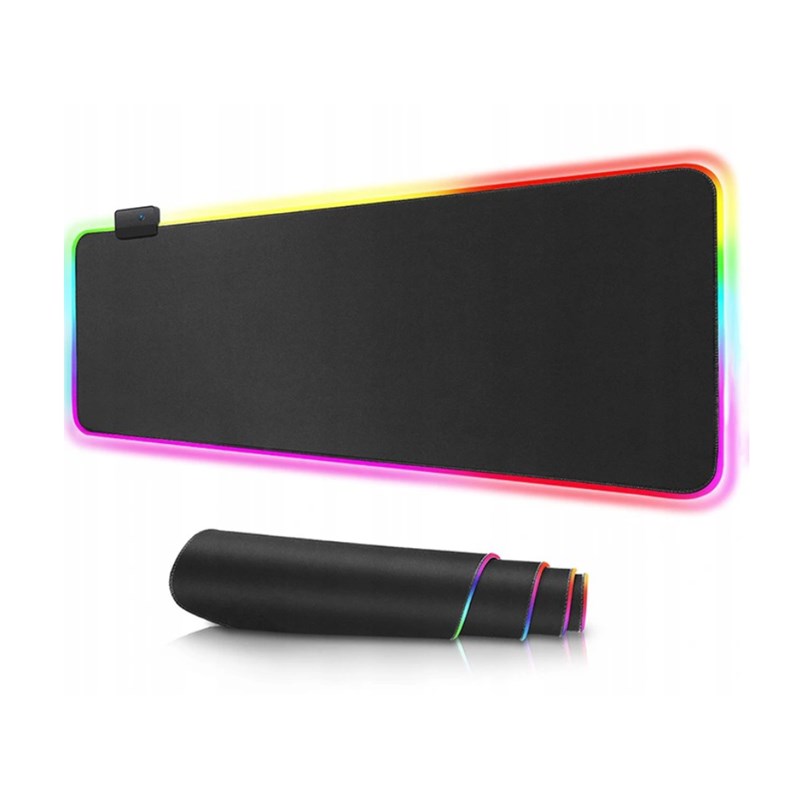 Podświetlana podkładka gamingowa pod mysz RGB LED XJ3939