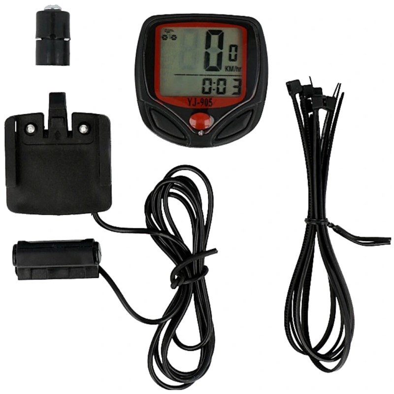 LICZNIK ROWEROWY WODOODPORNY LCD XJ3994
