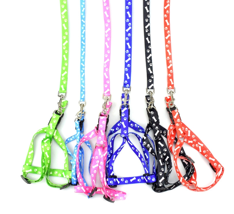 NUXIE® Szelki dla psa kota yorka królika lekkie smycz 1cm 120cm 1534