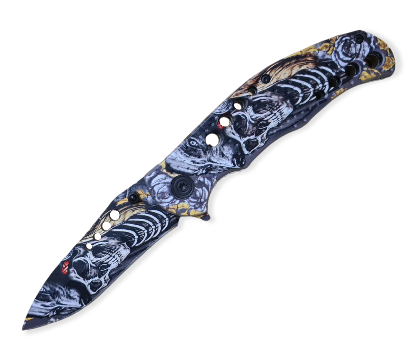 FOXTER® Nóż składany scyzoryk sprężynowy taktyczny 20cm 1858