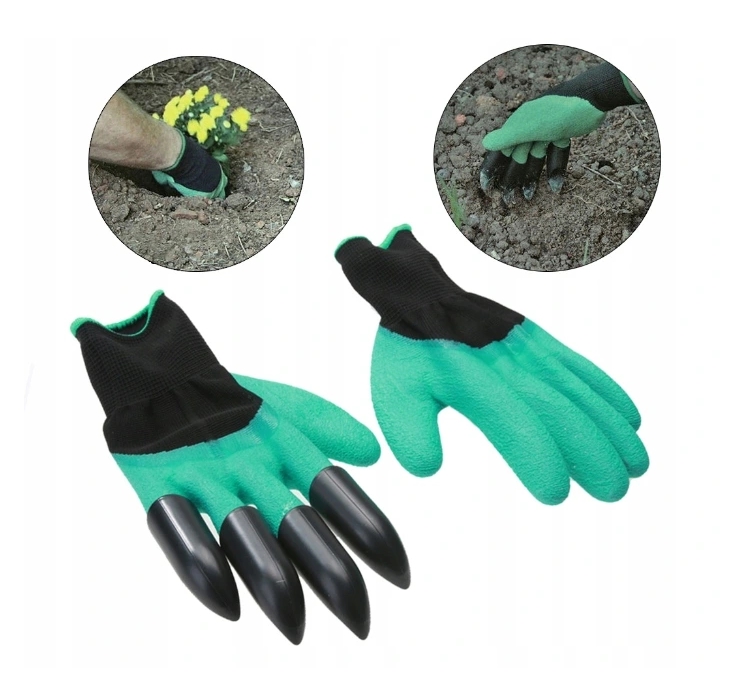 Rękawice rękawiczki ogrodowe pazury grab z pazurem