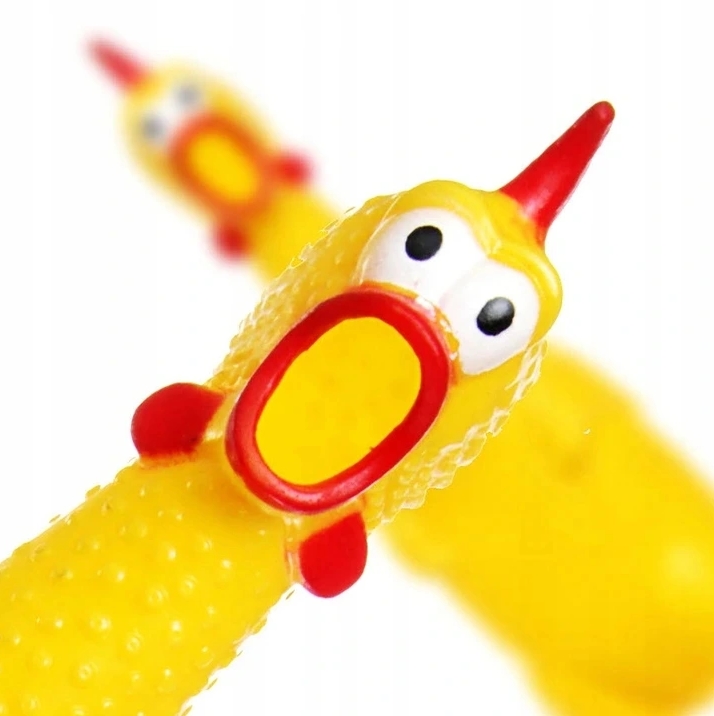 Kurczak gumowy piszczący zabawka dla psa gryzak 30cm