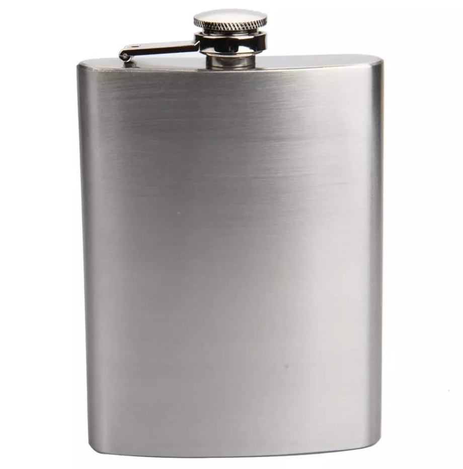 Piersiówka stalowa metalowa nierdzewna 240ml 0845