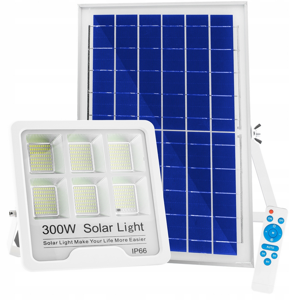 Lampa solarna led naświetlacz solar panel halogen pilot ip66 300w ETD300W