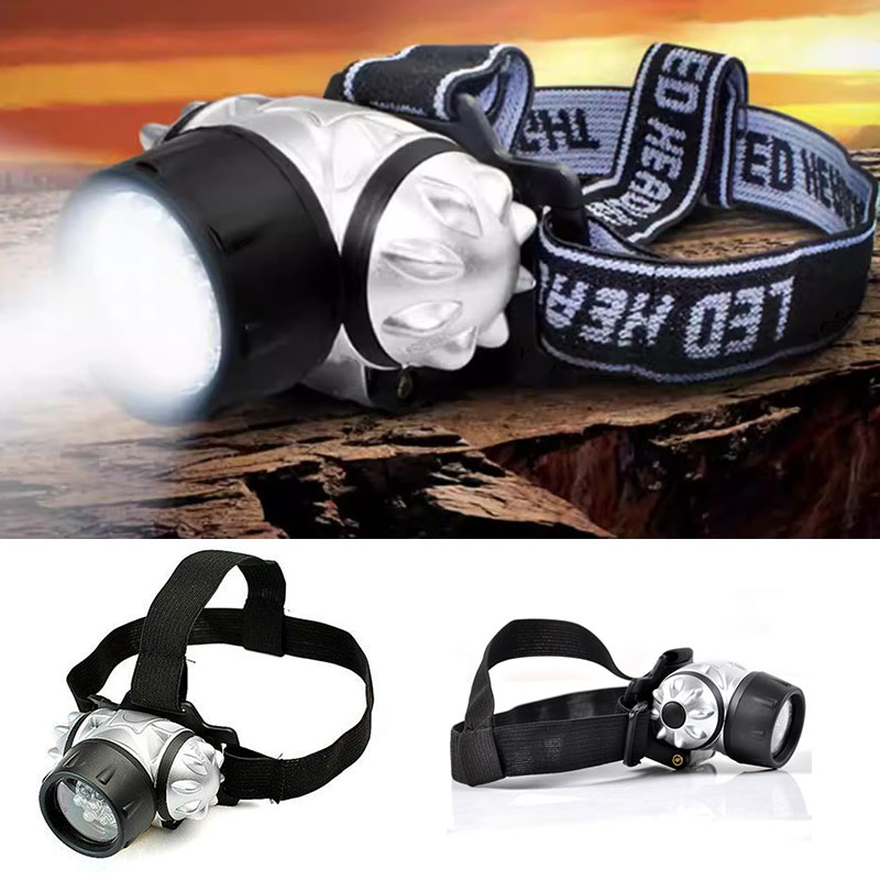LATARKA CZOŁOWA 9 LED TURYSTYCZNA LAMPKA XJ4570