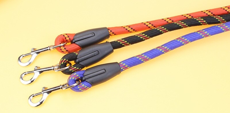 NUXIE® Smycz dla psa treningowa lina 1,2m gruba 12mm kolory 1553