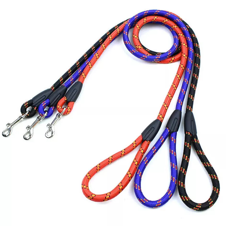 NUXIE® Smycz dla psa treningowa lina 1,2m gruba 12mm kolory 1553