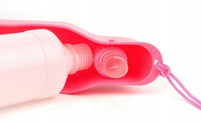 NUXIE® Duża butelka turystyczna dla psa bidon miska 500ml 2245