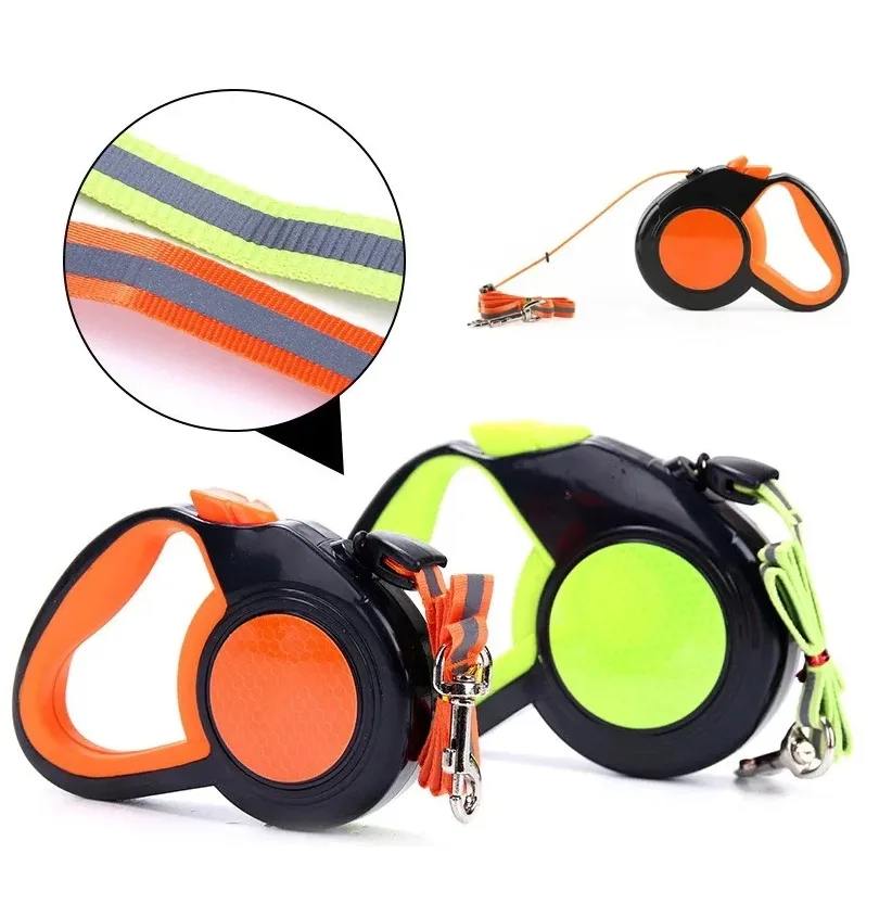 NUXIE® Smycz dla psa automatyczna linka odblaskowa 3m 15kg 2367