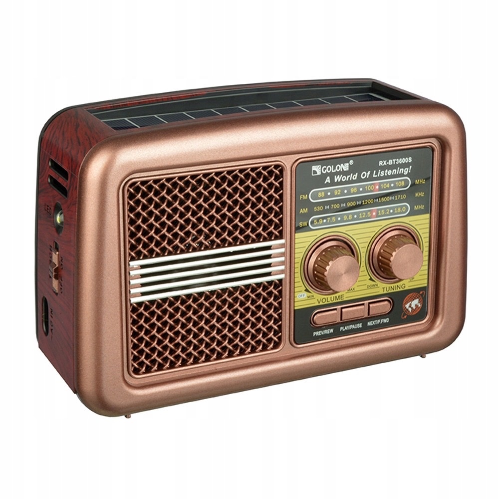 RADIO SOLARNE AKUMULATOR SKALA AC/DC RX-BT-3600S SYMBOL R4001