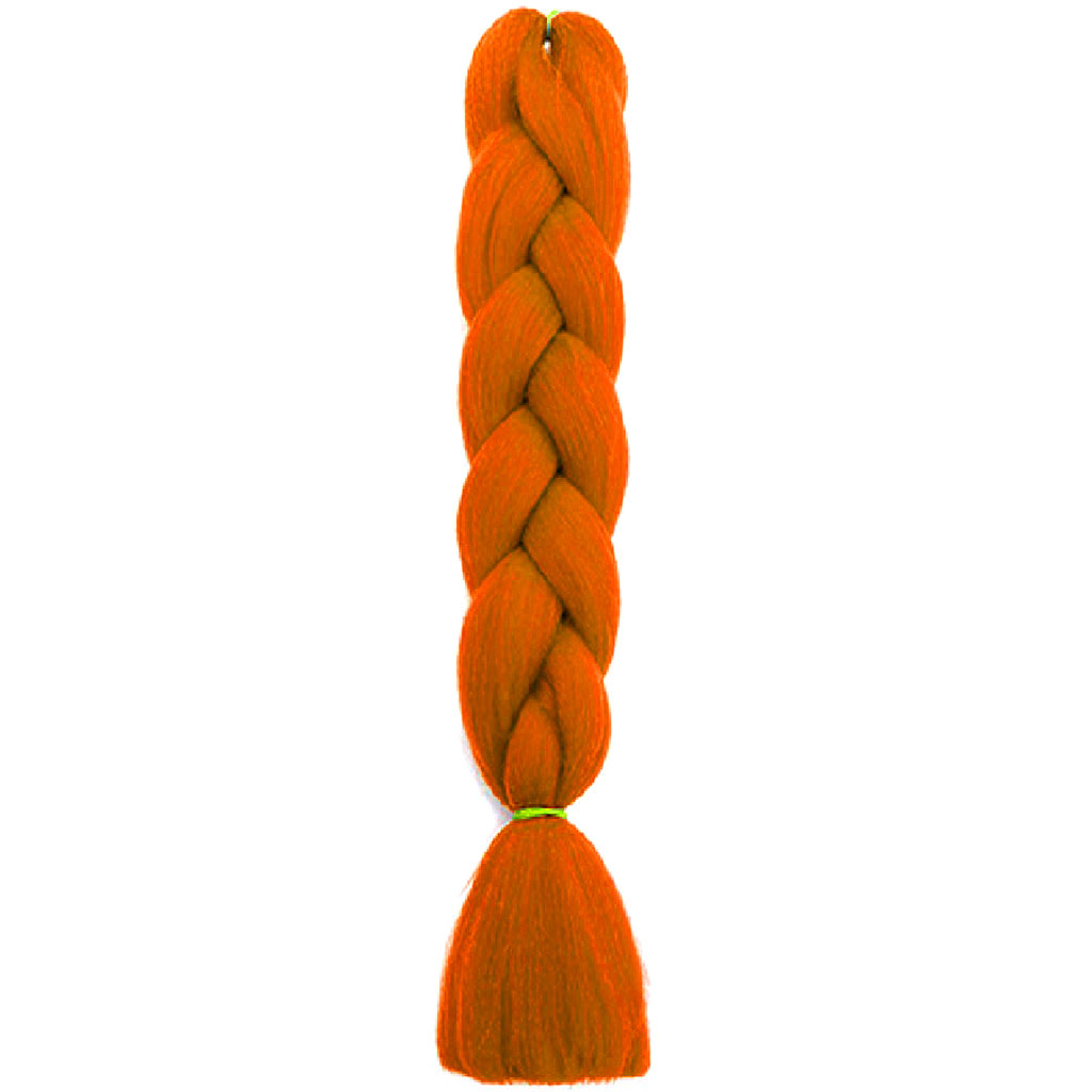 WARKOCZ Włosy syntetyczne kolorowe warkoczyki dredy pasemka 60 CM RUDY XJ4799