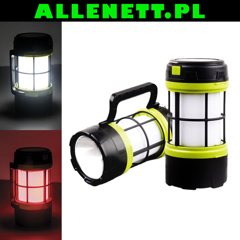 LATARKA SOLARNA LAMPA KEMPINGOWA LED POWERBANK USB XJ4858
