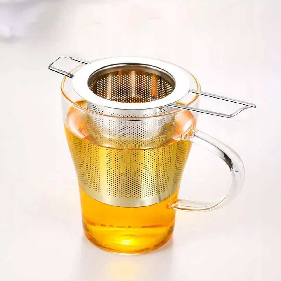 Zaparzacz metalowy sitko do herbaty kawy ziół stal 2445