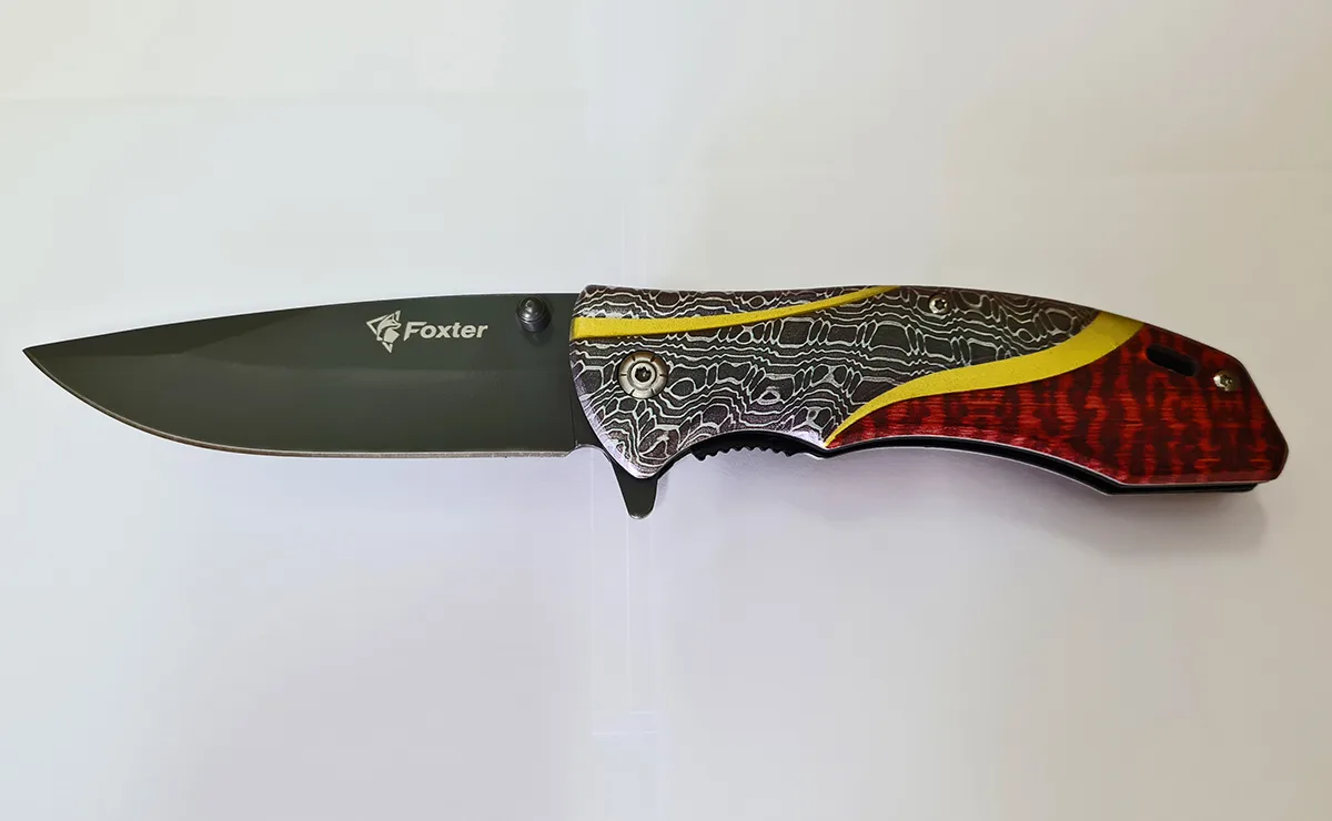 FOXTER® Nóż składany ratowniczy myśliwski survival 21cm 2656