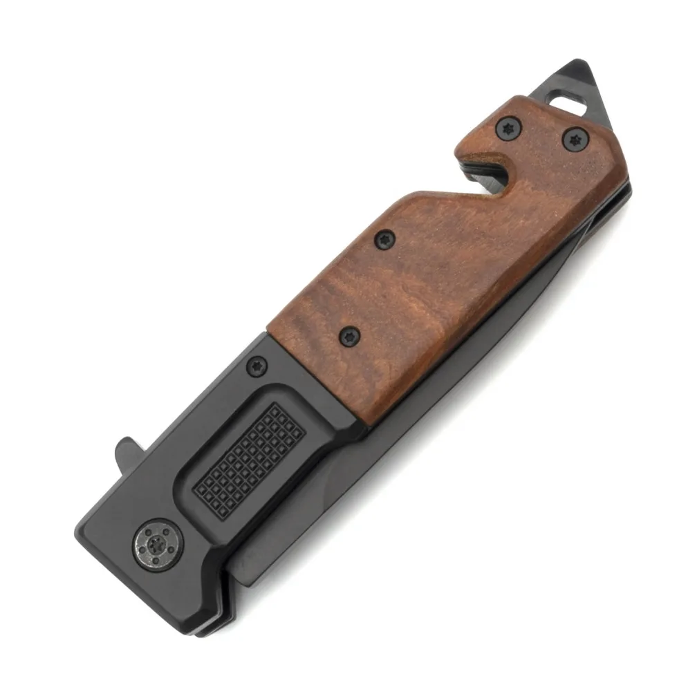 FOXTER® Nóż składany ratowniczy myśliwski survival 23cm 2694