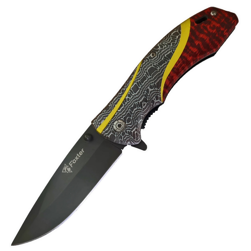 FOXTER® Nóż składany ratowniczy myśliwski survival 21cm 2656