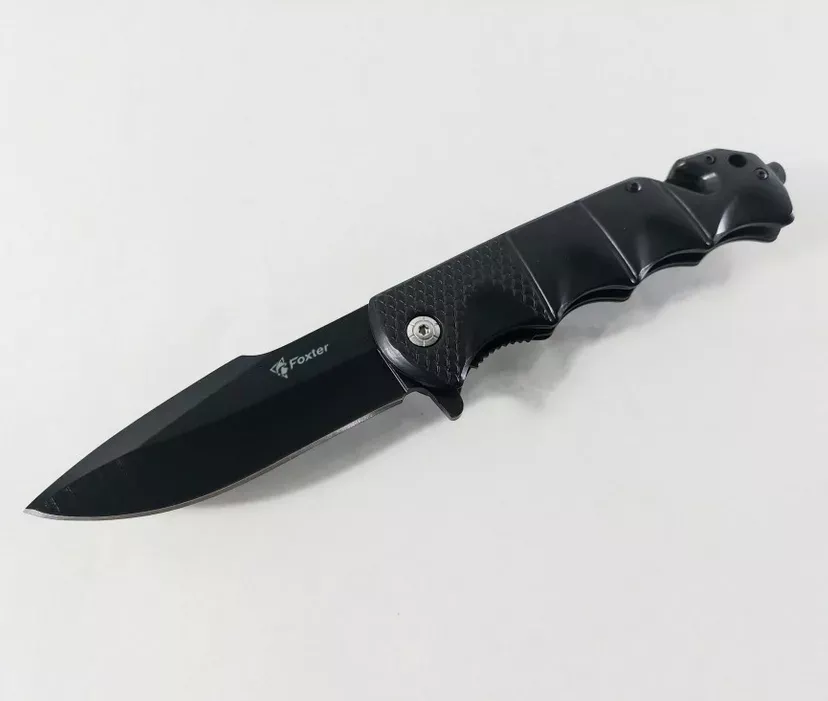 FOXTER® Nóż składany ratowniczy myśliwski survival 23cm 2678