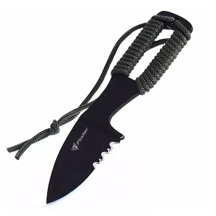 FOXTER® Nóż wojskowy taktyczny grot pazur pokrowiec 13cm 2686