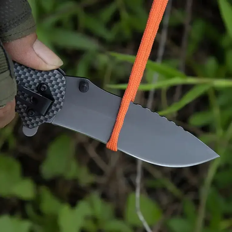 FOXTER® Nóż składany ratowniczy myśliwski survival 21cm 2647