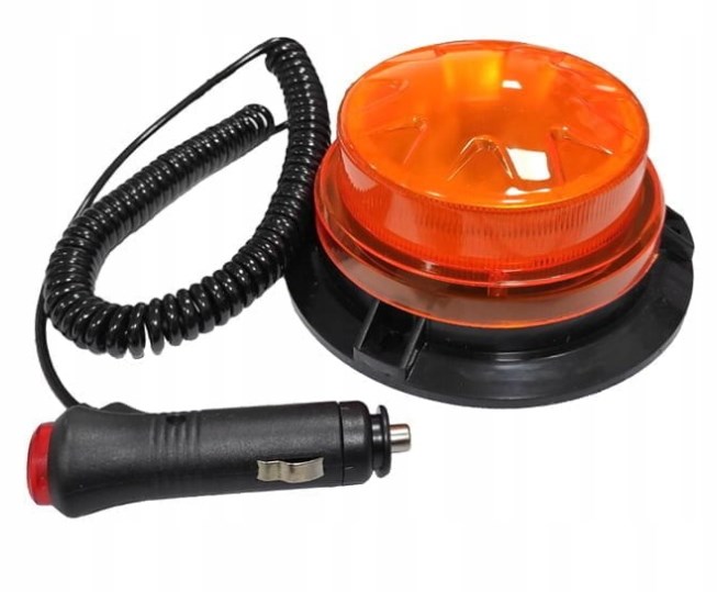 LAMPA OSTRZEGAWCZA BŁYSKOWA  KOGUT 24 LED MAGNES XJ5154