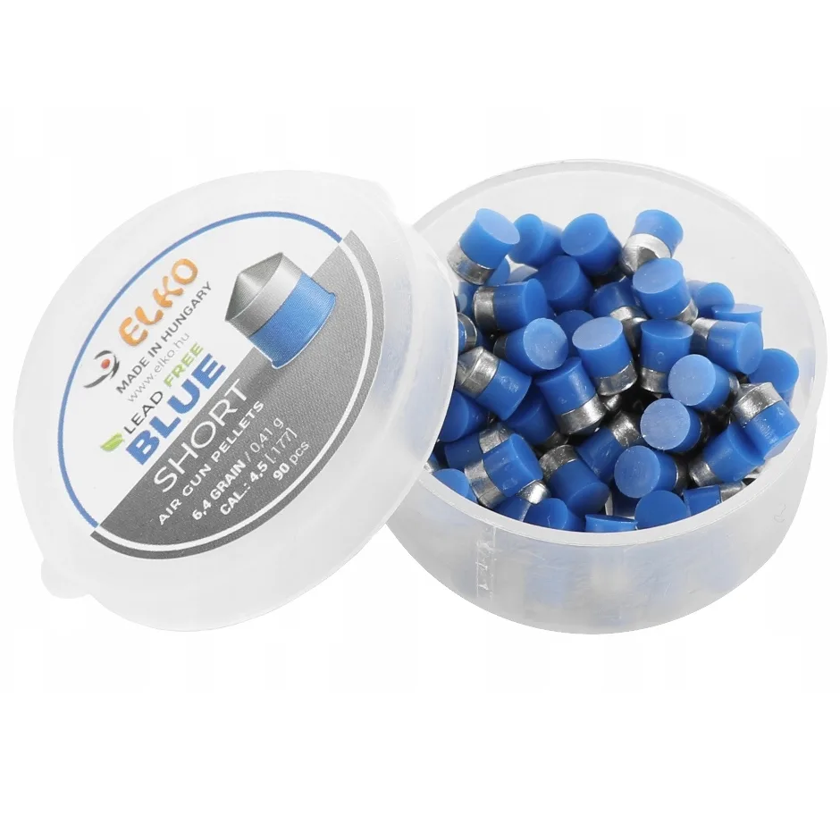 Śrut stalowy teflonowy bezołowiowy ostry ELKO blue niebieski 4,5mm EL45BLUE