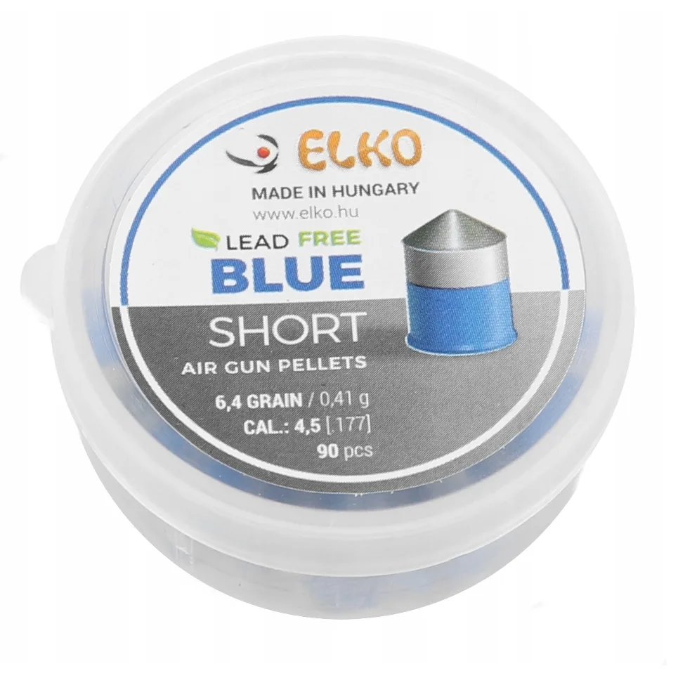 Śrut stalowy teflonowy bezołowiowy ostry ELKO blue niebieski 4,5mm EL45BLUE