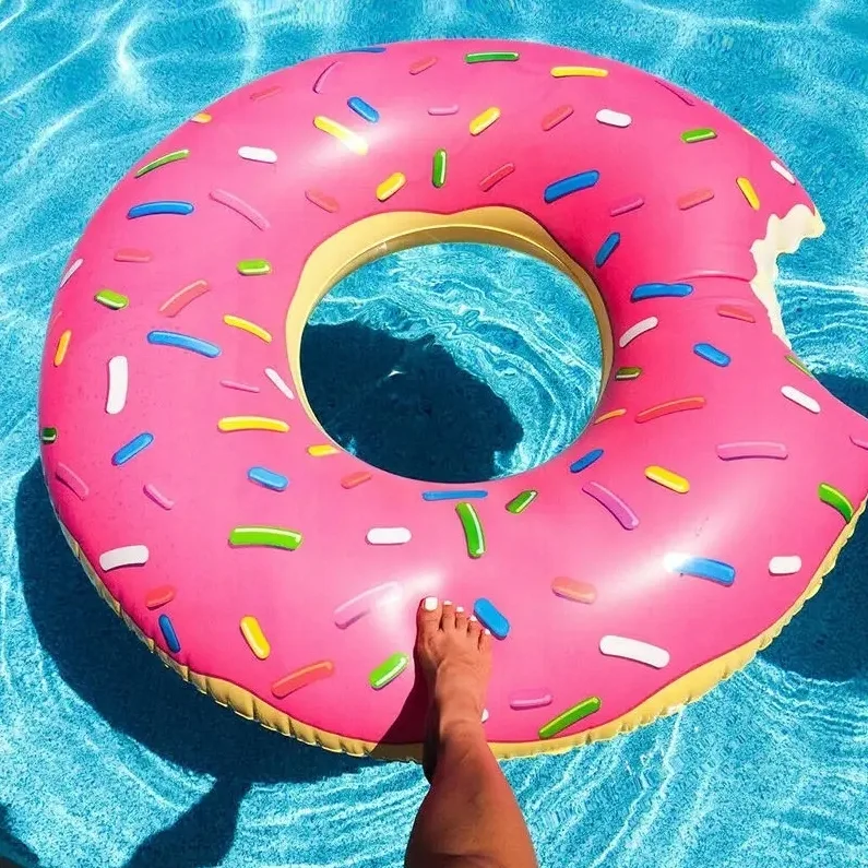 Koło dmuchane do pływania kółko materac ponton donut xxl 90cm 2811