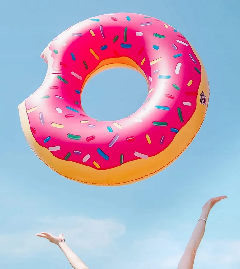 Koło dmuchane do pływania kółko materac ponton donut xxl 90cm 2811