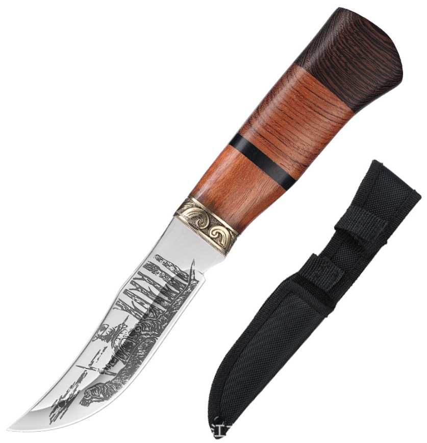 NÓŻ MYŚLIWSKI 23CM HARCERSKI FINKA WOJSKOWY B-SQUL XJ5501