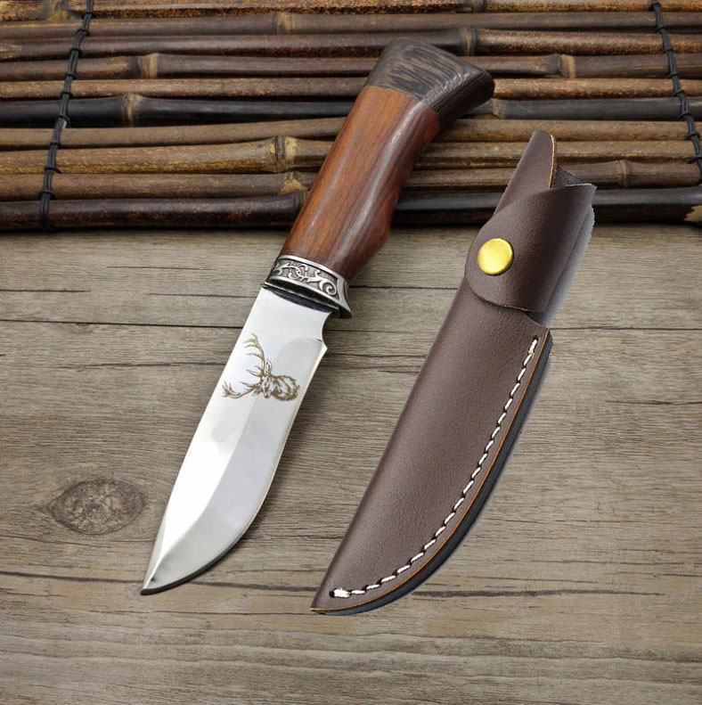 NÓŻ MYŚLIWSKI 23CM HARCERSKI FINKA WOJSKOWY B-SQUL XJ5503