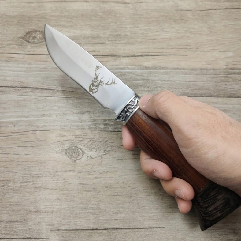 NÓŻ MYŚLIWSKI 23CM HARCERSKI FINKA WOJSKOWY B-SQUL XJ5502