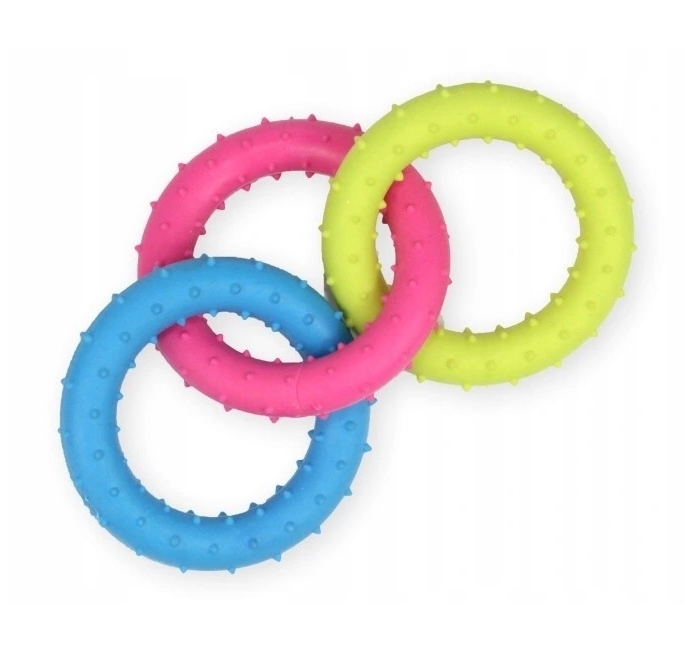 NUXIE® Gumowy gryzak połączone koło zabawka dla psa 18cm 1527