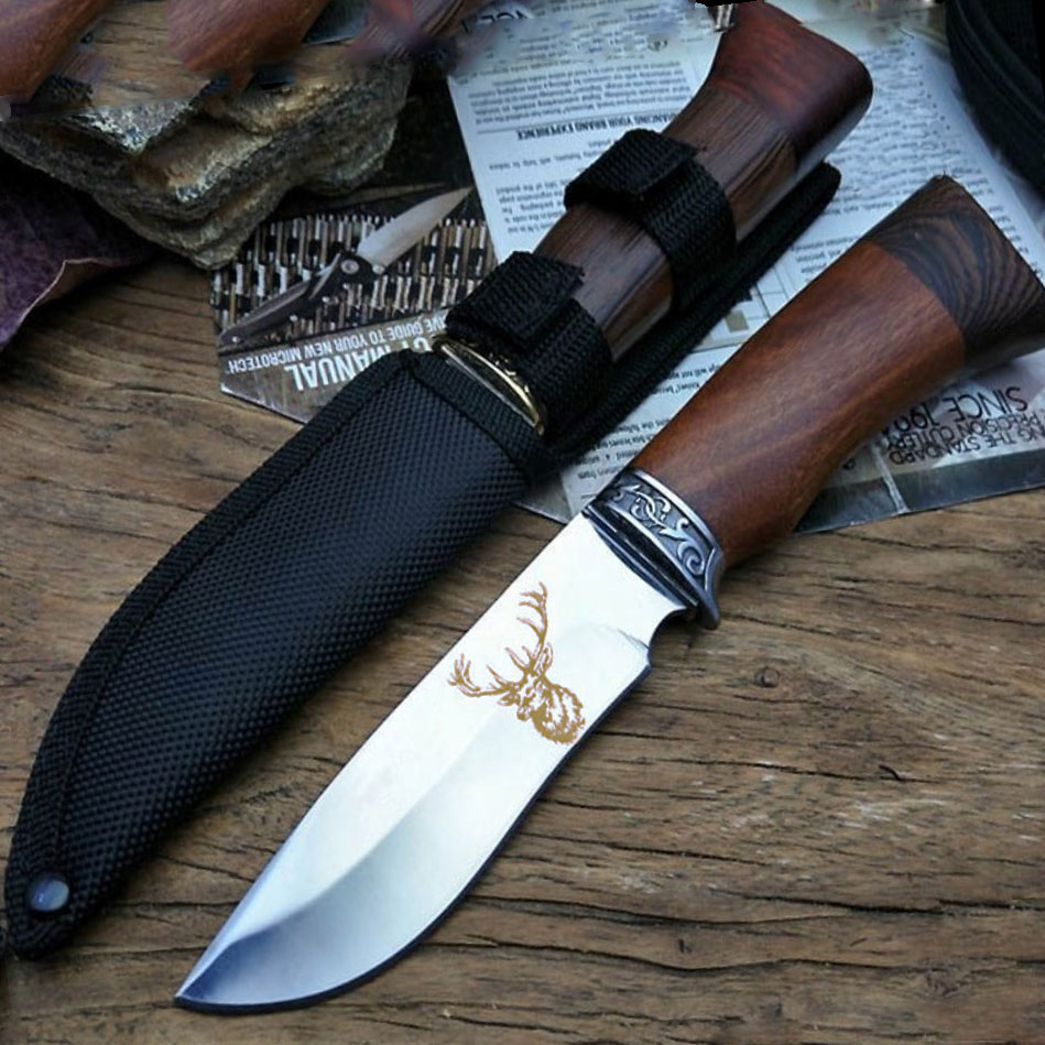 NÓŻ MYŚLIWSKI 23CM HARCERSKI FINKA WOJSKOWY B-SQUL XJ5502