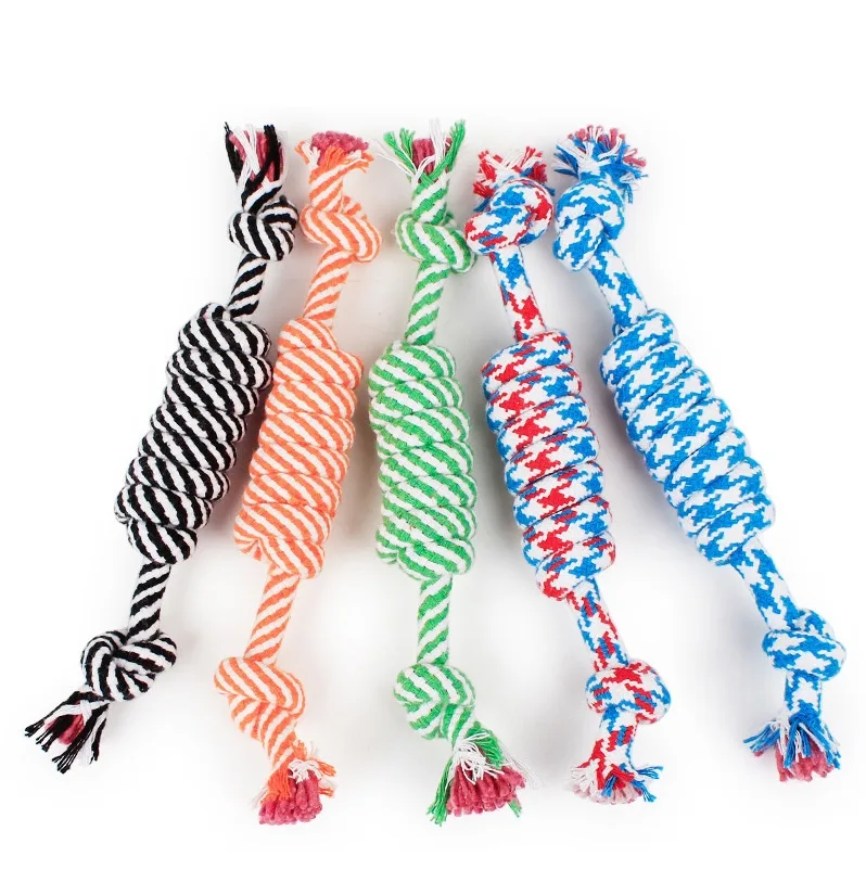 NUXIE® Sznur bawełniany szarpak dla psa kota zabawka 30cm 2503