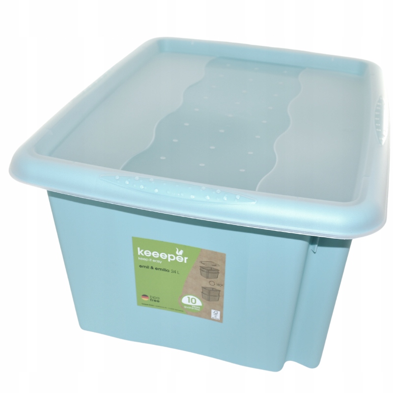 POJEMNIK Z POKRYWKĄ EMIL&EMILIA XL 24 LITRY KEEEPER BOX SKRZYNIA SYMBOL 3167