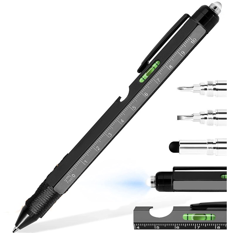 DŁUGOPIS MULTI TOOL 9w1 WIELOFUNKCYJNY XJ5606