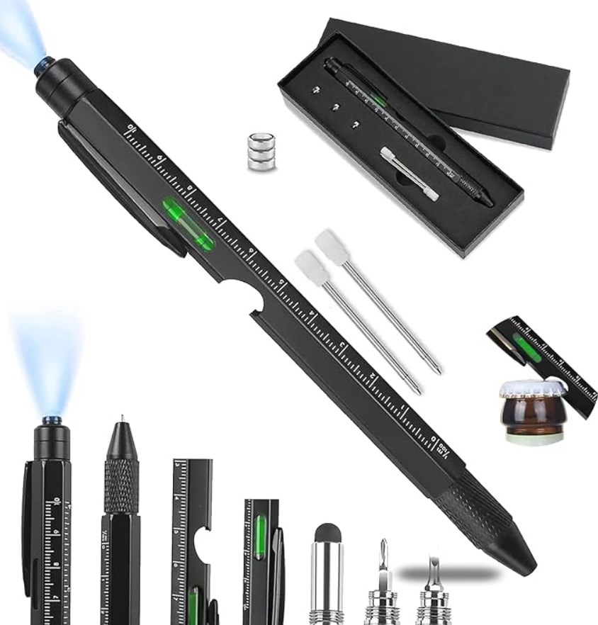 DŁUGOPIS MULTI TOOL 9w1 WIELOFUNKCYJNY XJ5606