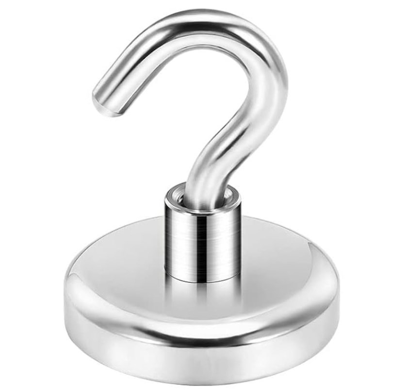 MAGNES NEODYMOWY Z HAKIEM UCHWYT MAGNETYCZNY 38 KG 4,9*3,1 CM XJ5602