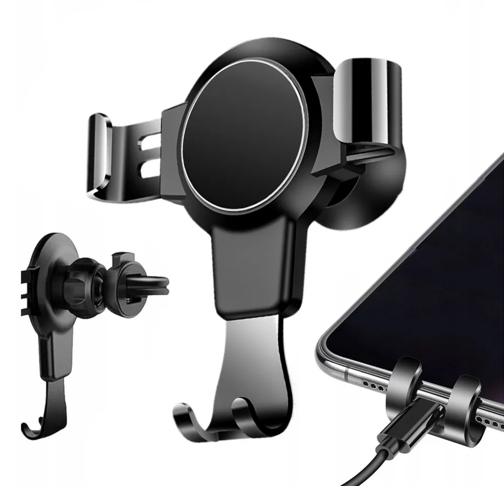 Uchwyt samochodowy na telefon kratkę wentylacji grawitacyjny OUTLET 2493X
