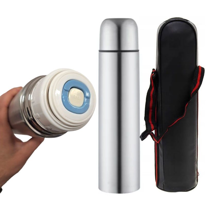 TERMOS 500 ML STALOWY W POKROWCU XJ5653