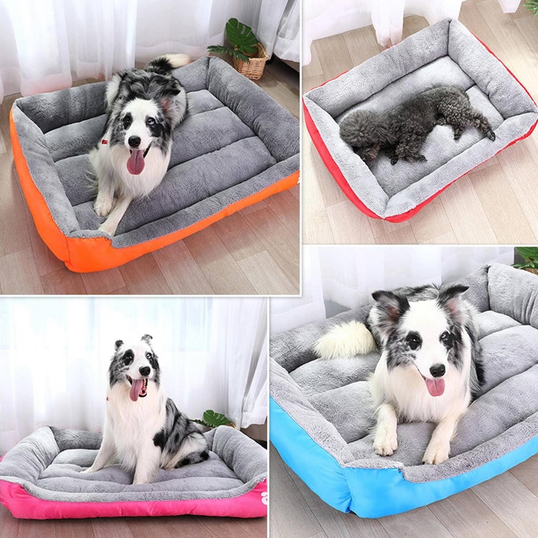 NUXIE® Legowisko dla psa kota pluszowe posłanie kojec poduszka xl 90x60cm 3136