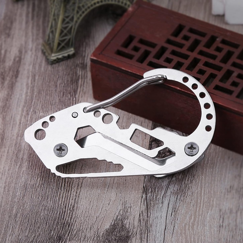 Karabińczyk wielofunkcyjny multitool na klucze brelok 1402