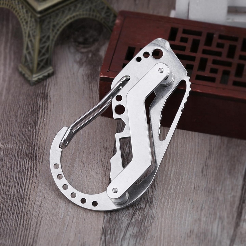 Karabińczyk wielofunkcyjny multitool na klucze brelok 1402