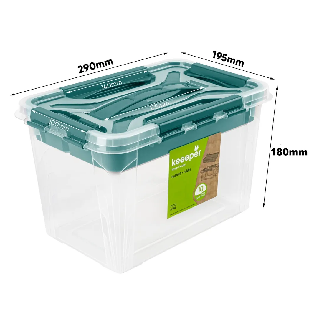 Pojemnik pudełko do przechowywania z organizerem 6,6l symbol 08046