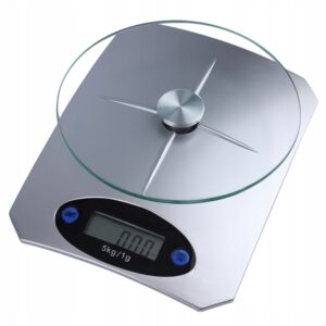 WAGA KUCHENNA ELEKTRONICZNA LCD DO 5 KG SZKLANA XJ4067